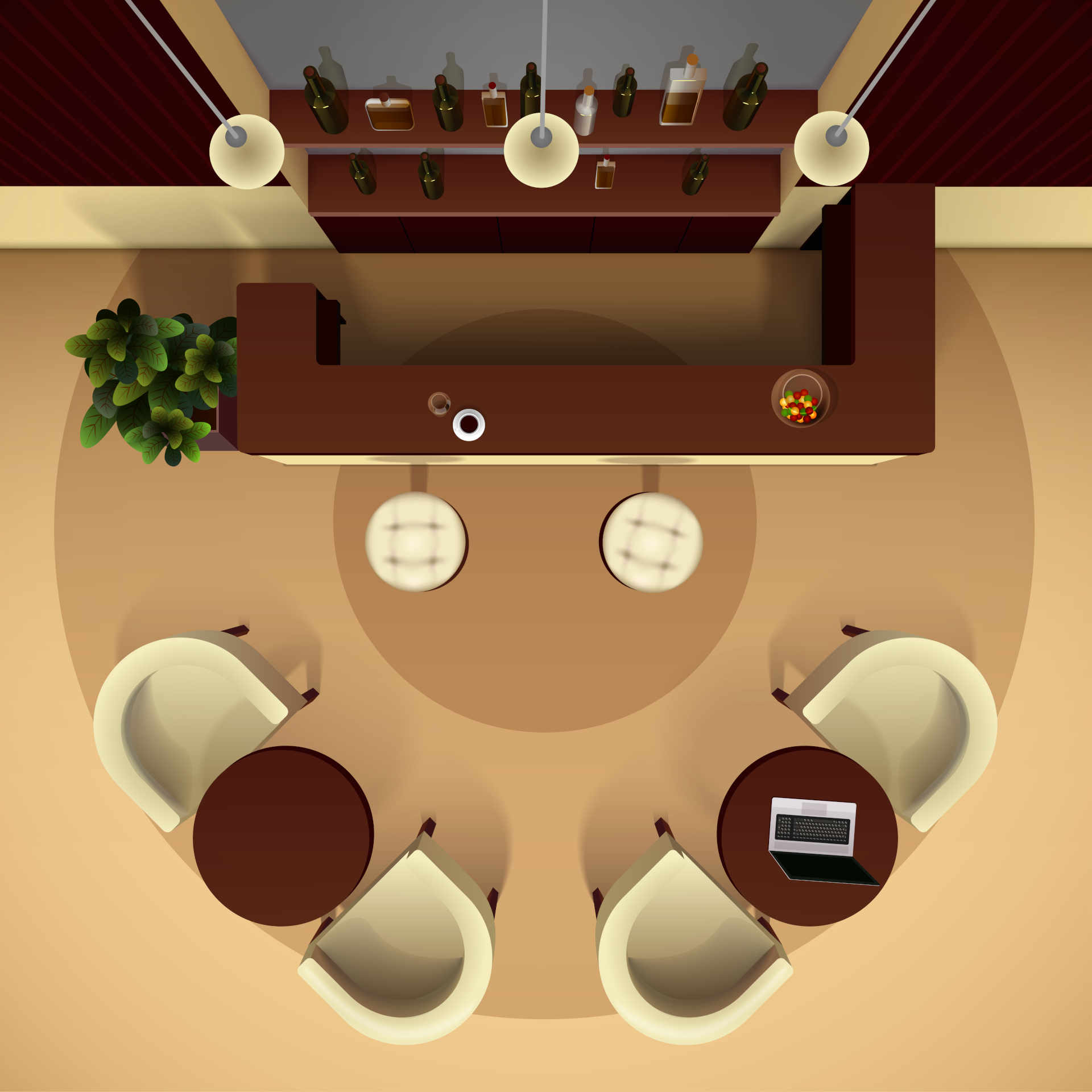 Designer mese restaurant