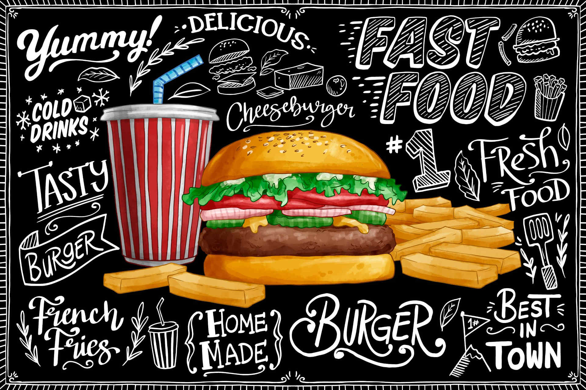 Soft fast food cloud desktop