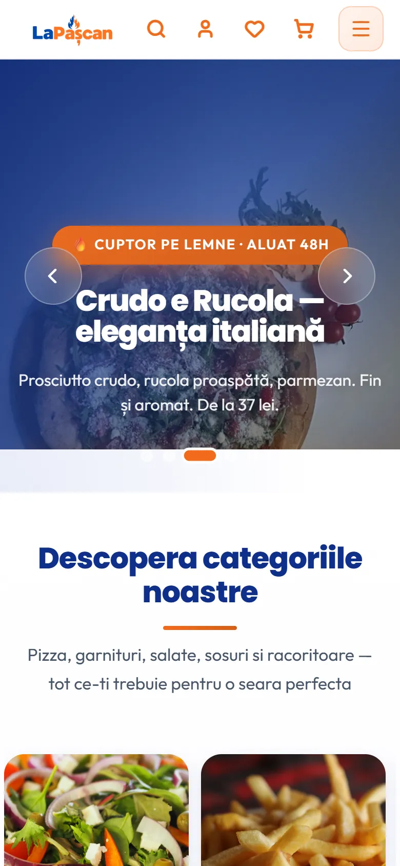 Site-ul La Pascan pe telefon — versiunea mobilă