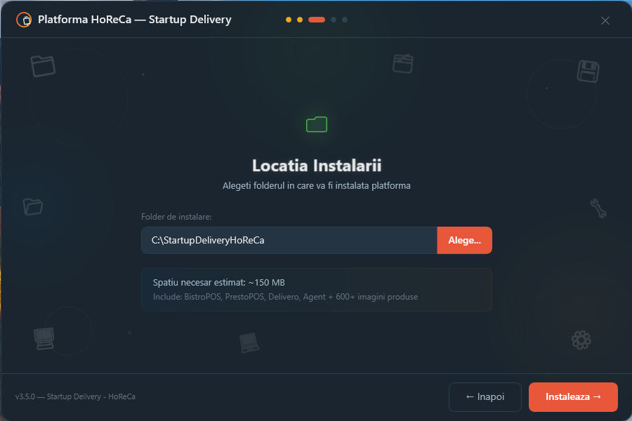 Locatia instalarii - folder implicit