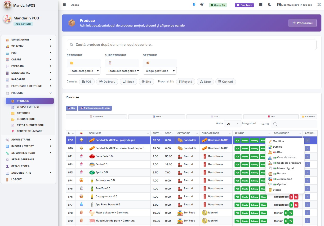 Catalog produse cu imagini